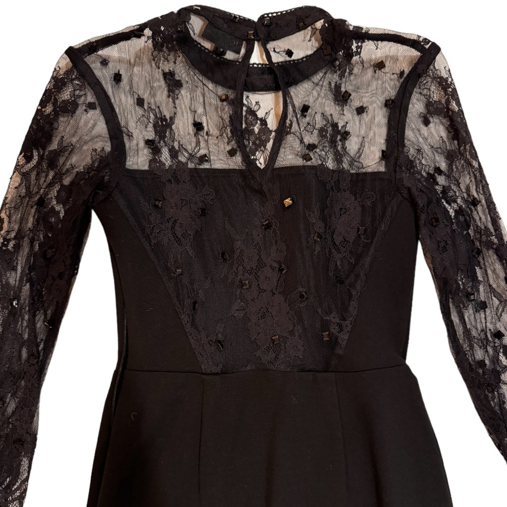 Black lace dress